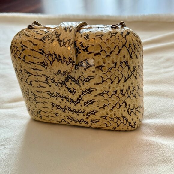 Gorgeous Vintage Le Ann Python Purse - Picture 8 of 11